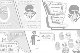 Comic strip abstracts of research papers