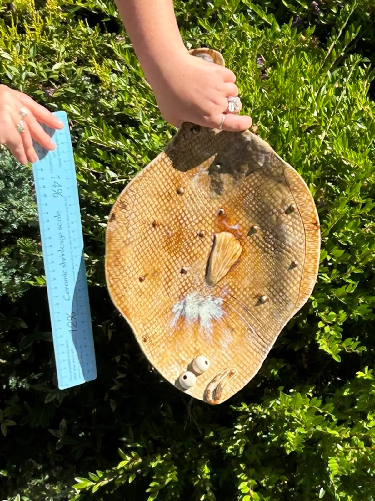Ceramic flounder platter